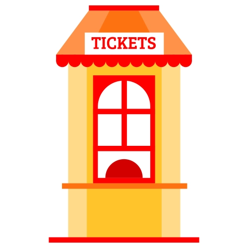 Carnival Circus Theme Party Supplies | Ticket Booth Cutout